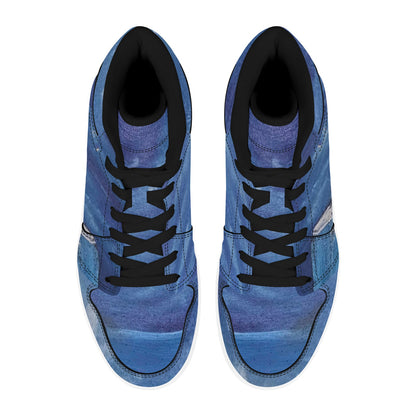 Moonscape Men's High Top Sneakers