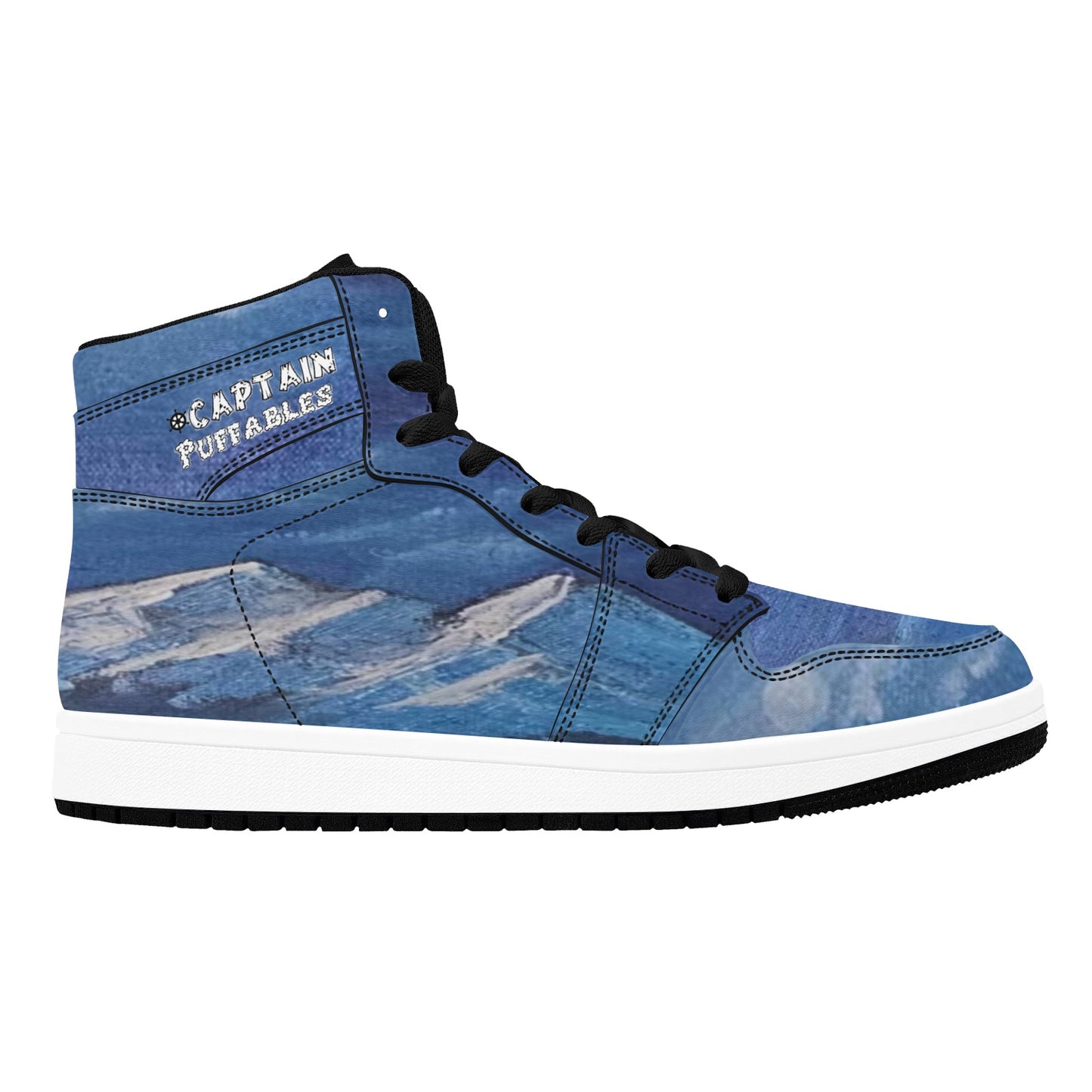Moonscape Men's High Top Sneakers