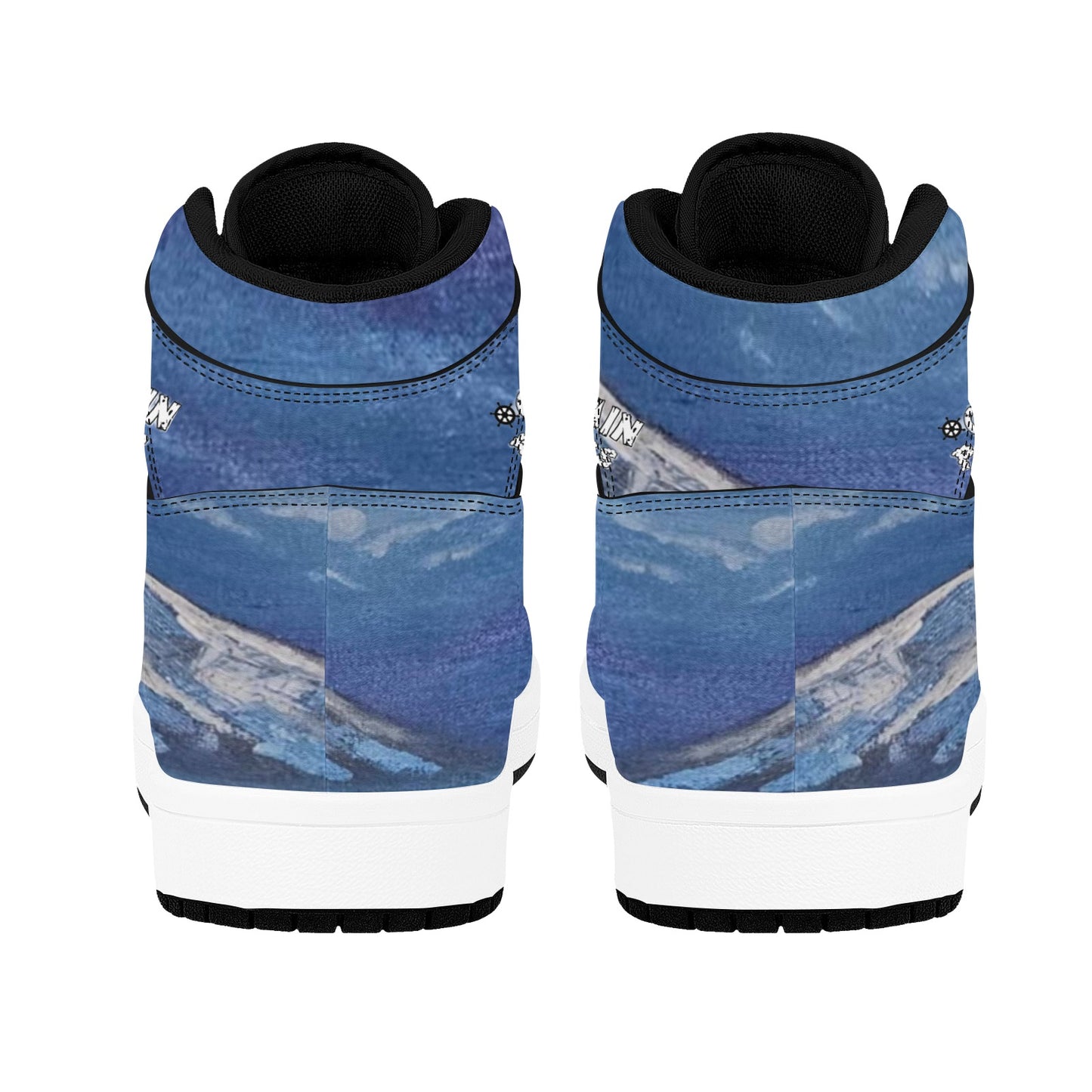 Moonscape Men's High Top Sneakers
